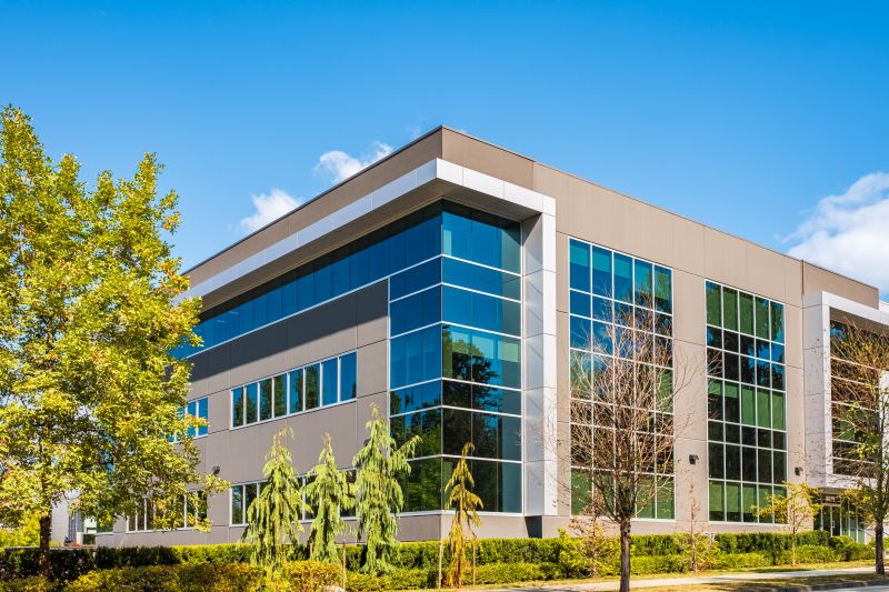 Modern Home with Tinted Windows